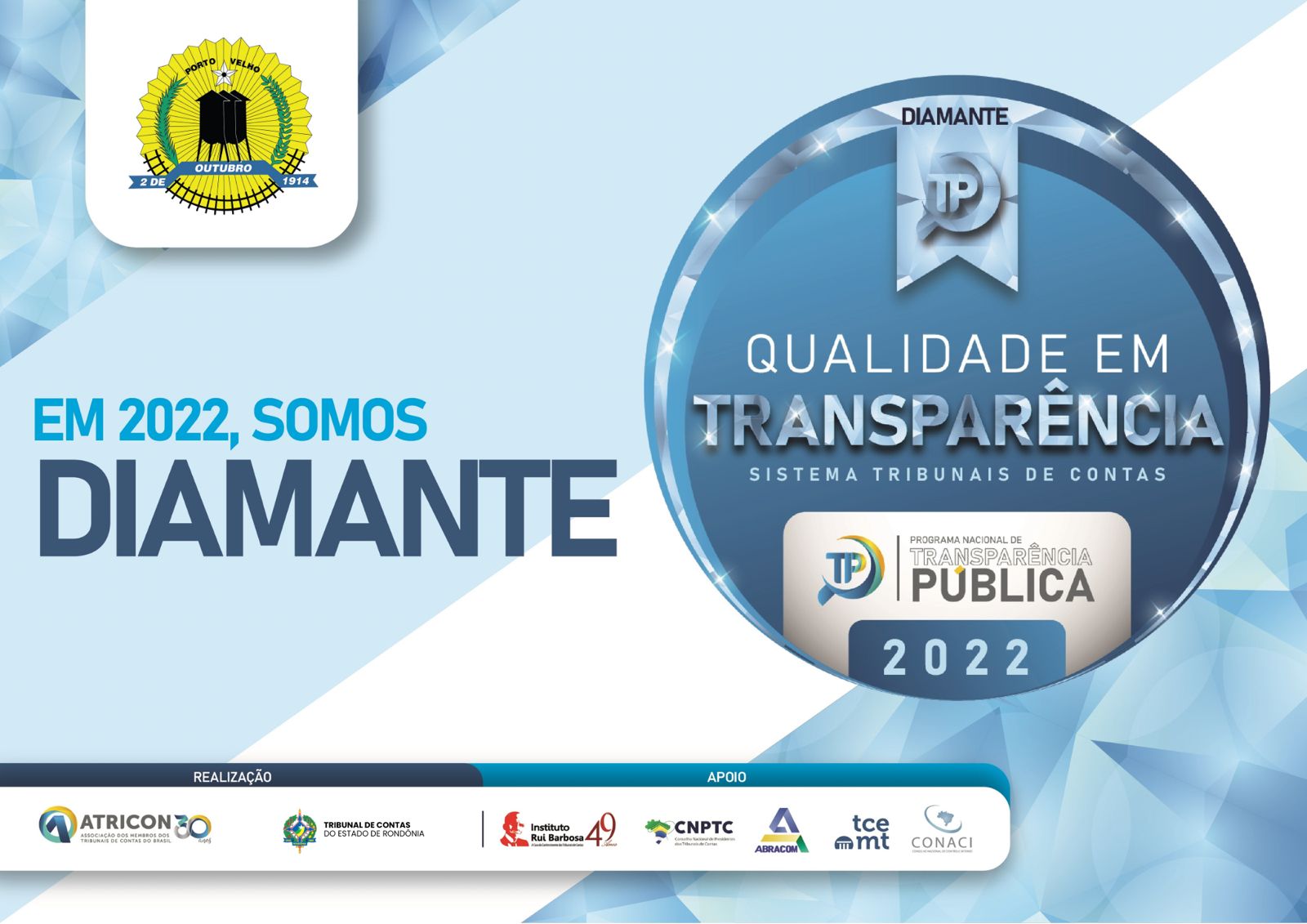 Somos diamante em transparência